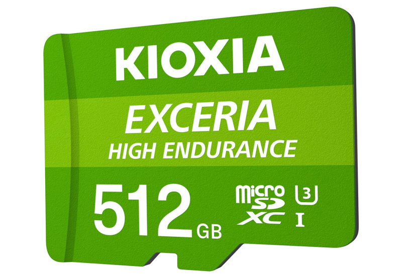 铠侠推出新款 512GB microSD 卡：最高 100MB/s，支持 4K 视频录制