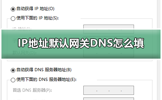 IP地址默认网关DNS怎么填?ip地址默认网关填写方法